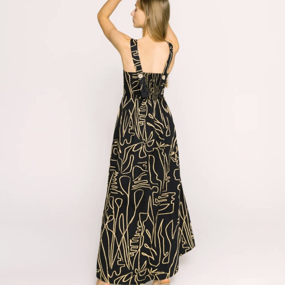 Janie Dress in Black Rye by Bel Kazan, Size M - Picture 2 of 10